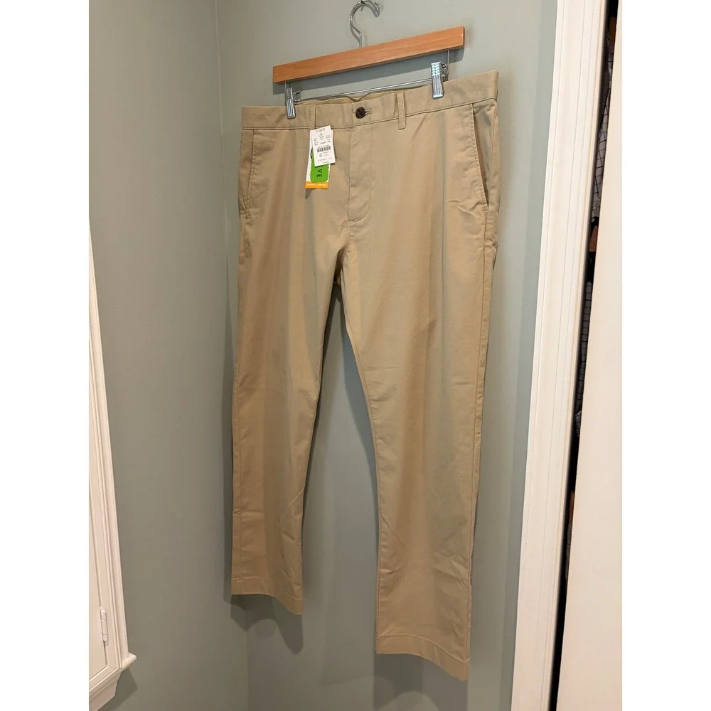 J.Crew Slim 770 365 Chino Pants 36x30 British Khaki TruTemp365 CO402 NEW
